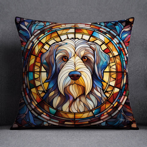 Bearded Collie Suncatcher Design Cushion
